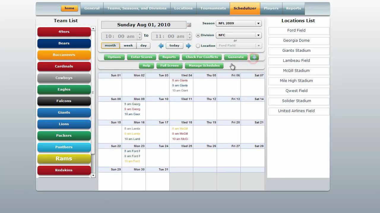 Child Schedule online schedule creator