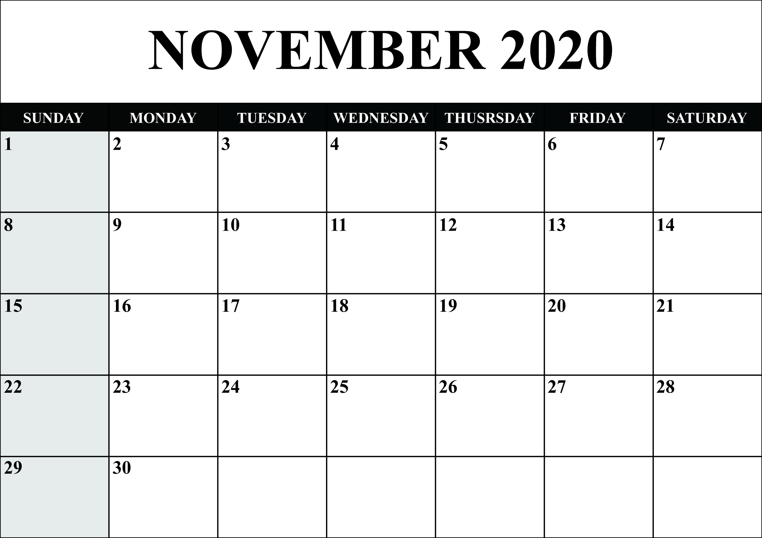 ?printable Yearly Calendar 2020 Template With Holidays [Pdf with Blank Calendar Template Word