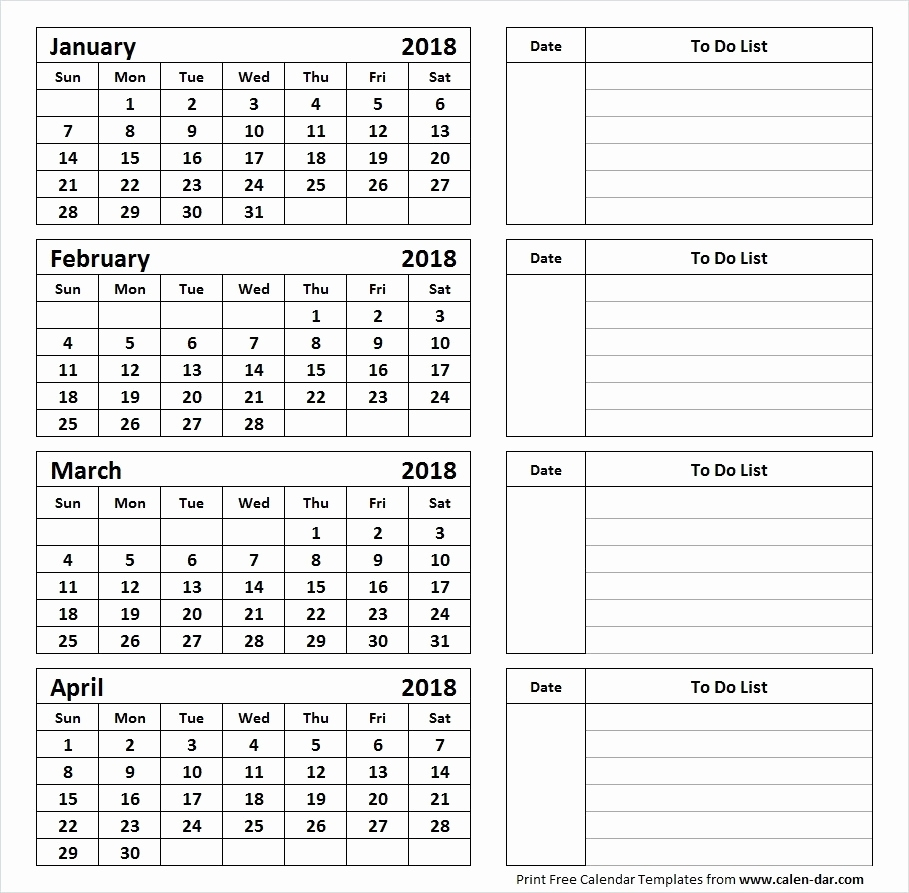 Fine 4 Page Printable Calendar : Mini Calendar Template with regard to Printable Calendar 4 Months Per Page