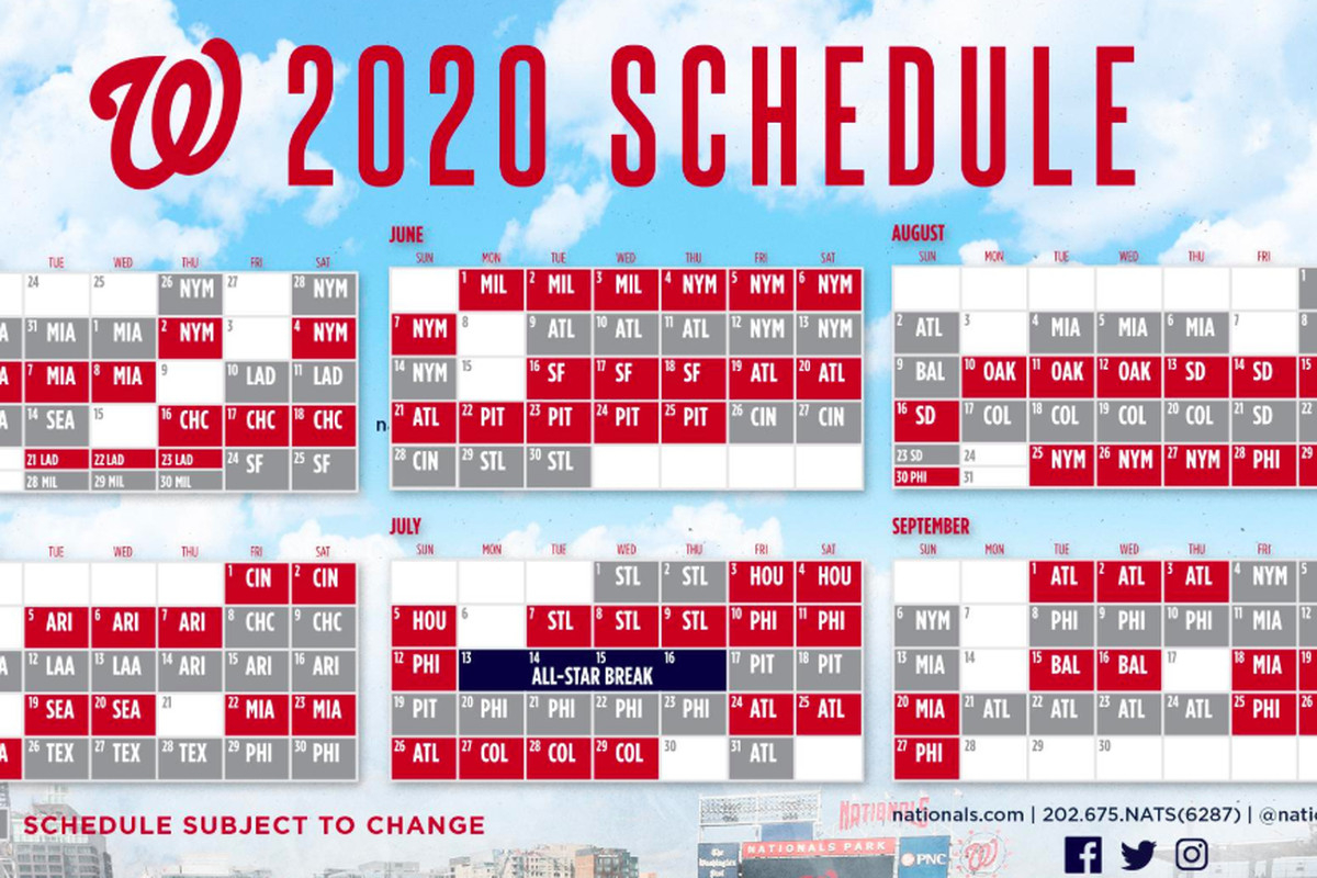 Flipboard: Washington Nationals&#039; 2020 Schedule Released with regard to Atlanta Braves Schedule 2020 Printable