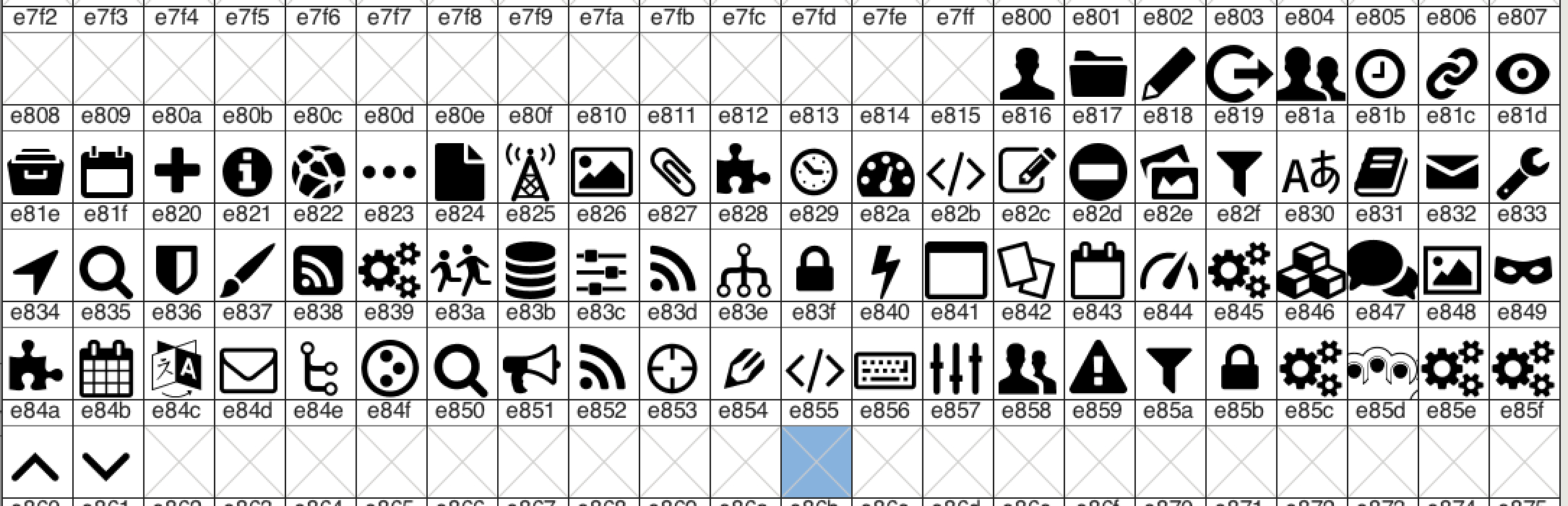 Fontello Font, Icons For P5 Toolbar  Using Plone  Plone in Calendar Icon Unicode