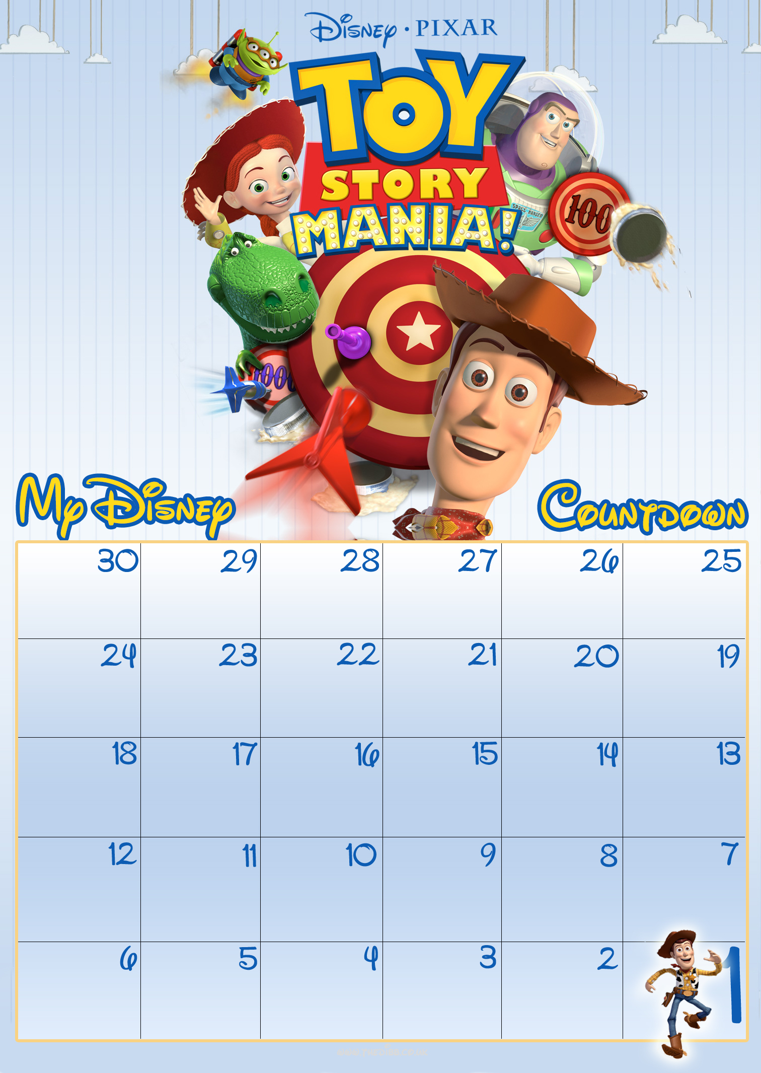 Free Download Free 30 Day Disney Countdown Calendar with Disney Countdown Calendar App