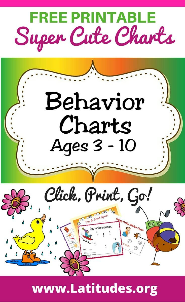 Free Printable Behavior Charts (Ages 310 | Behavior Chart pertaining to Free Printable Behaviour Charts