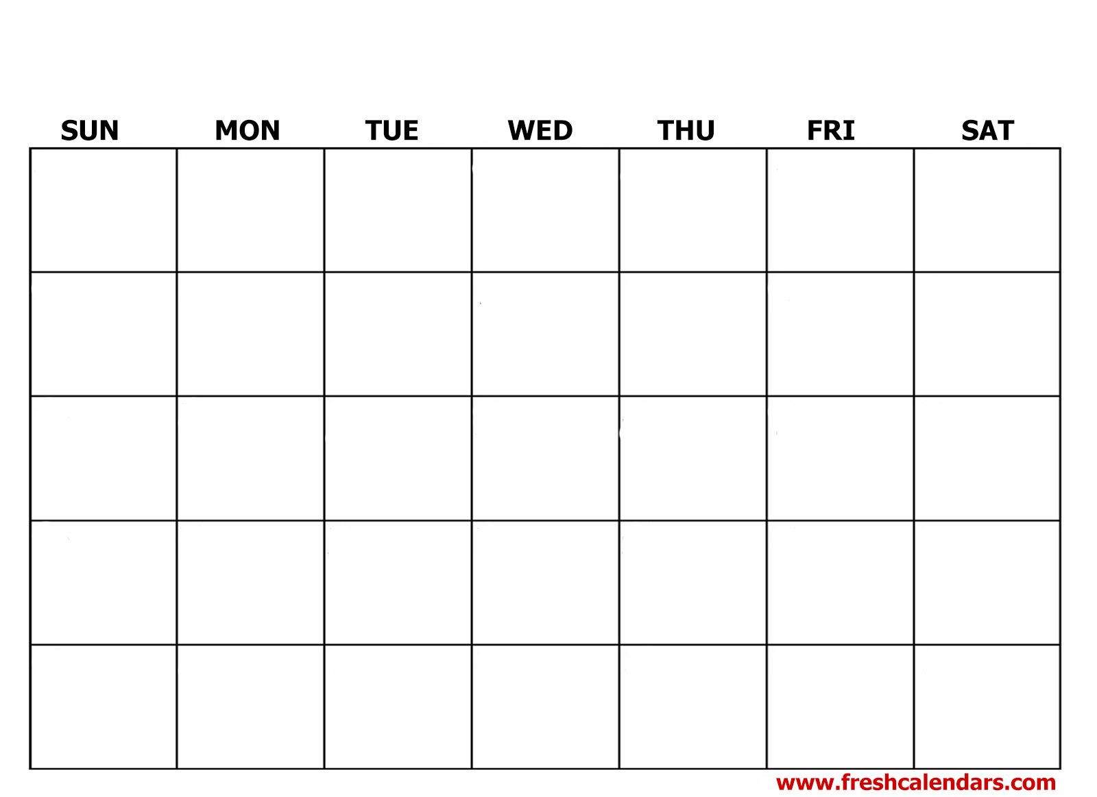 Free Printable Blank Calendar 2020 within Fill In Calendars