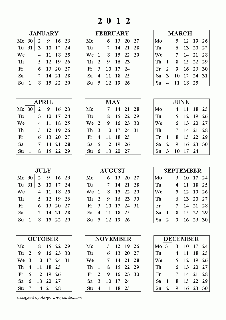 Free Printable Calendars And Planners For 2019 And Past Years in Printable 2007 Calendar