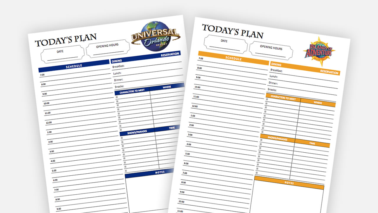 Orlando Vacation Planner Template Calendar For Planning