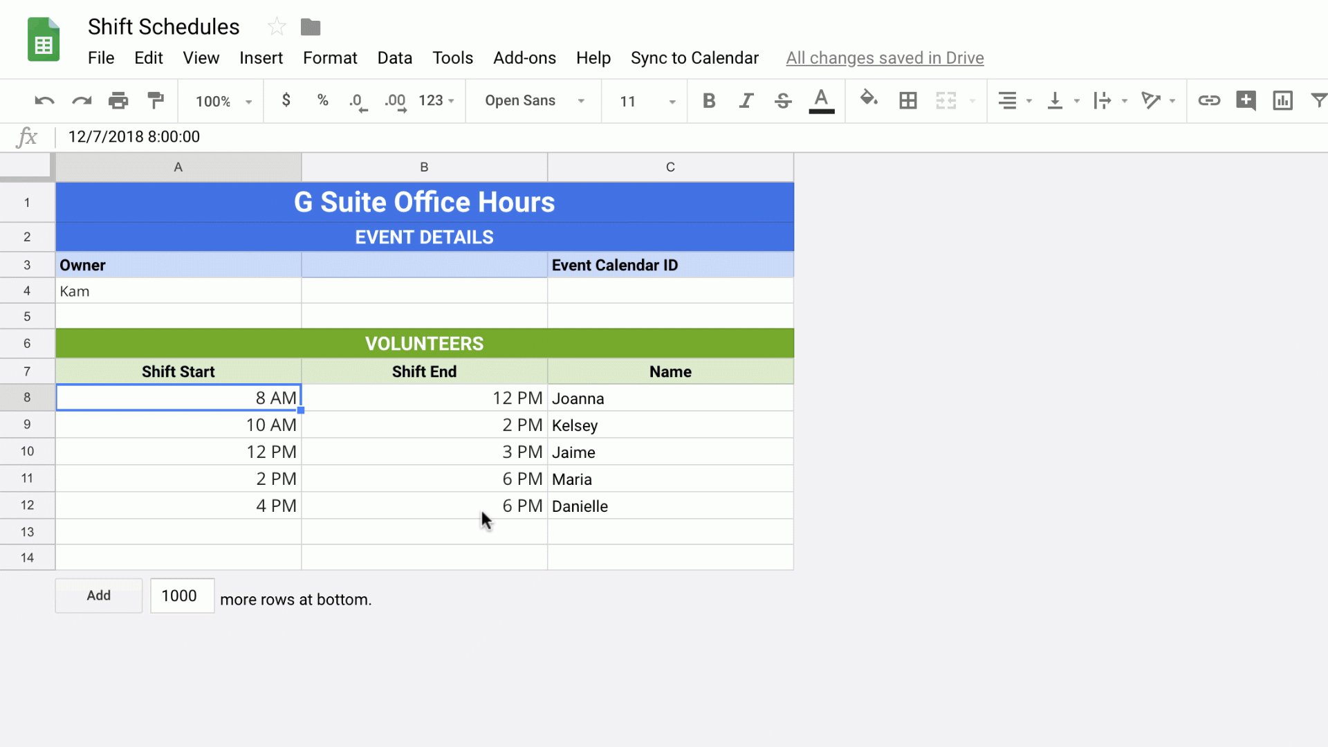 Google Calendar Excel Import Template Calendar for Planning