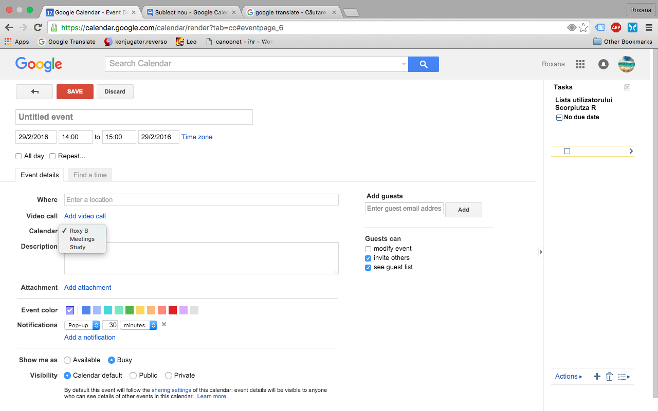 Google Different Calendars I Can Not Add Them On Events in Google Calendar Add Image