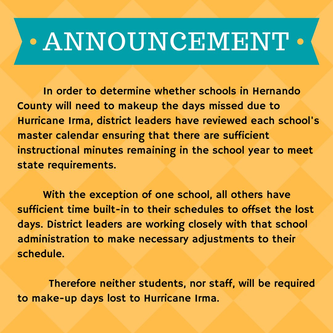 Hernando Schools On Twitter: &quot;… &quot; intended for Hernando County Fl School Calendar