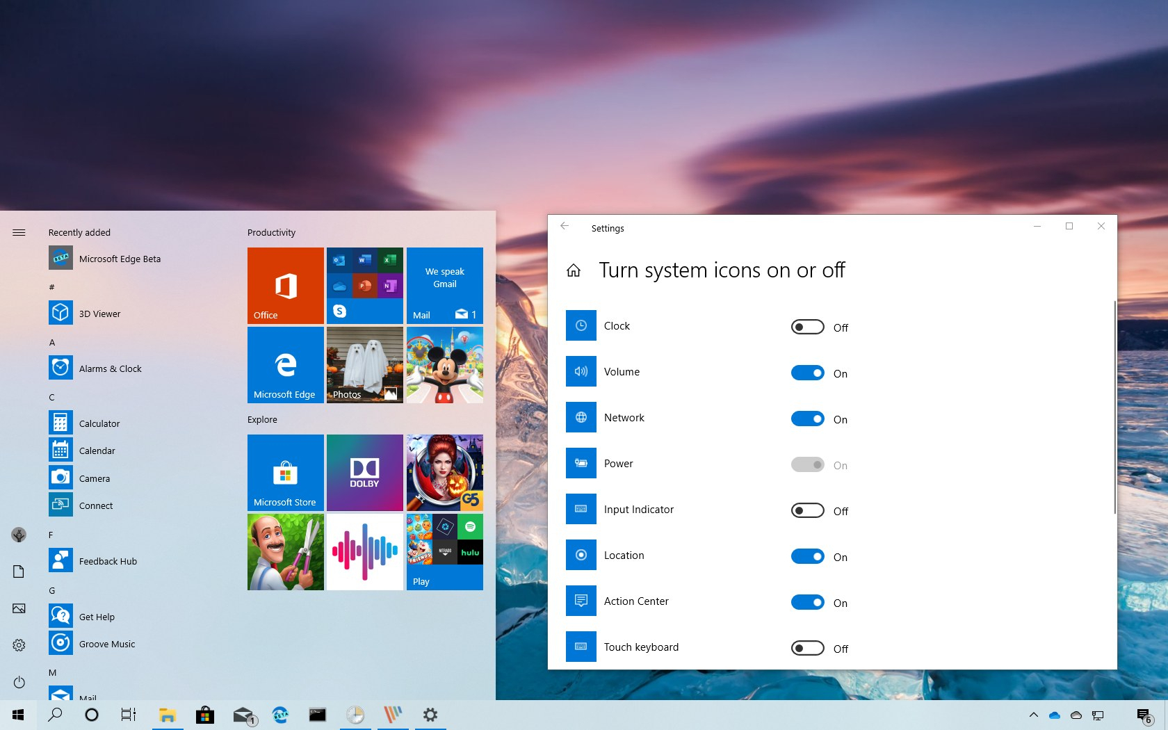 How To Add Or Remove Icons From Taskbar Notification Area On with Add Google Calendar To Taskbar Windows 10