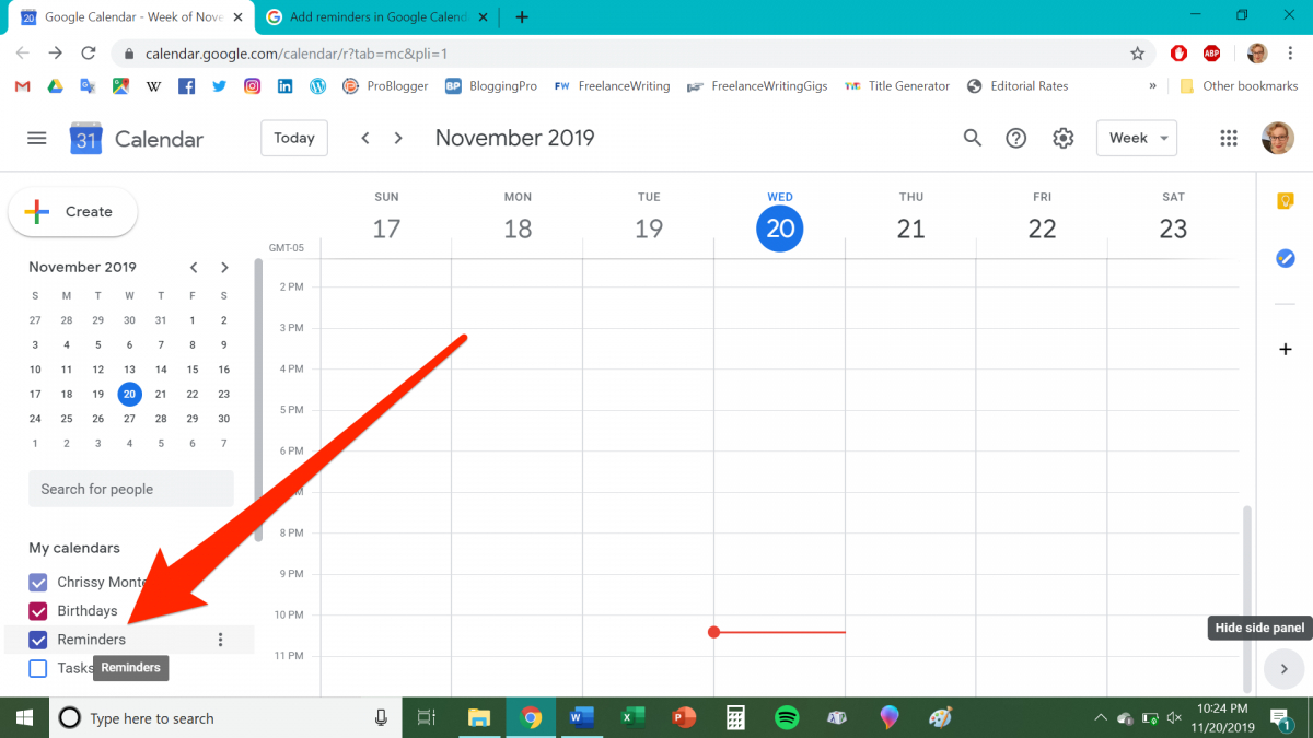 How To Add Reminders To Your Google Calendar On Desktop Or in Calendar Reminder For Desktop
