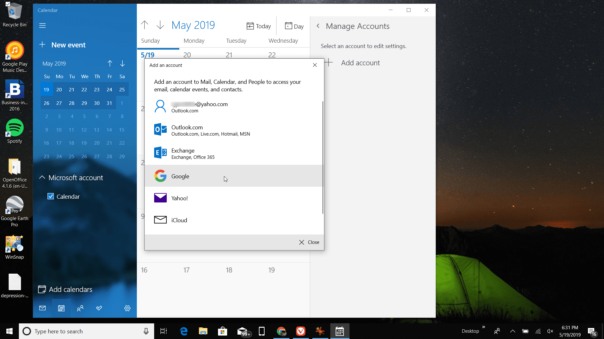 How To Get Google Calendar On Your Windows Desktop in Calendar Gadget For Windows 10