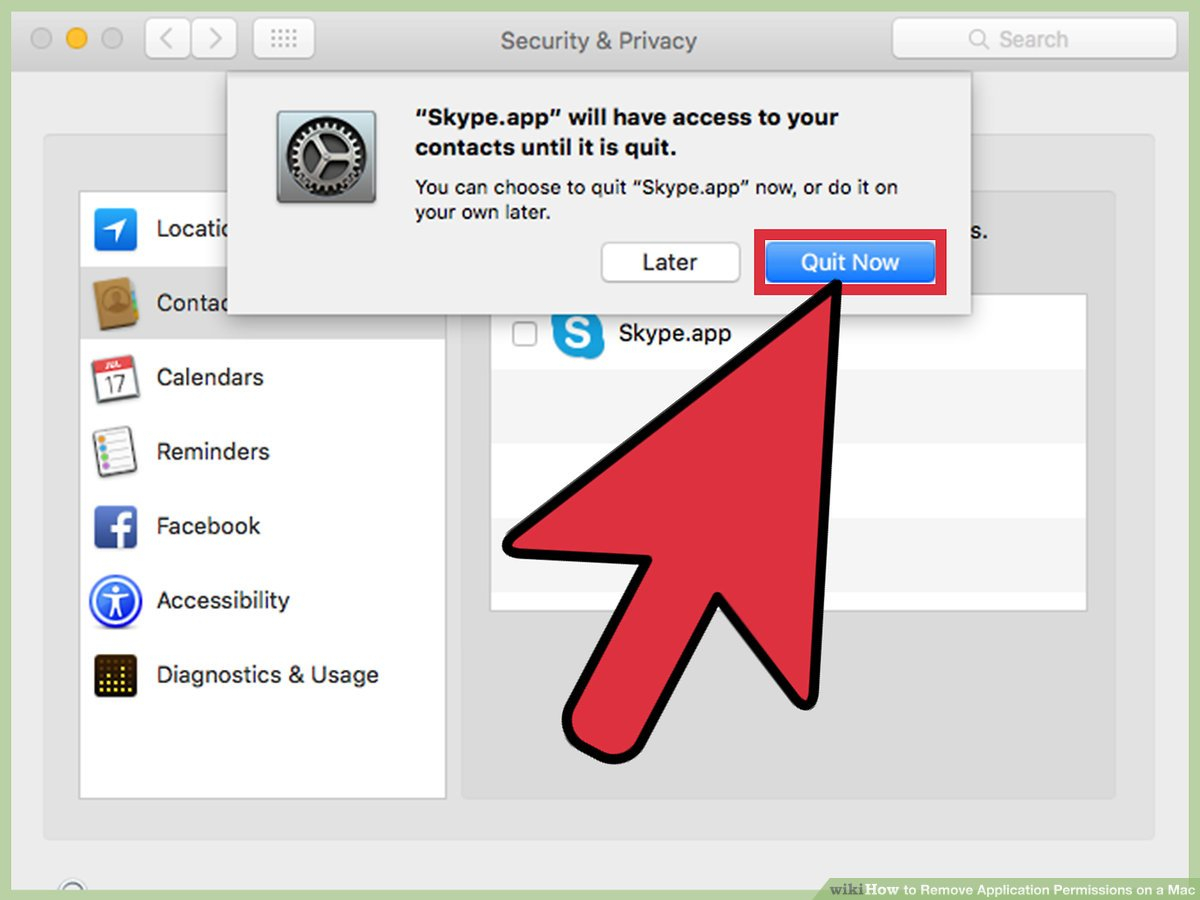 How To Remove Application Permissions On A Mac: 7 Steps regarding Calendar Permissions Greyed Out