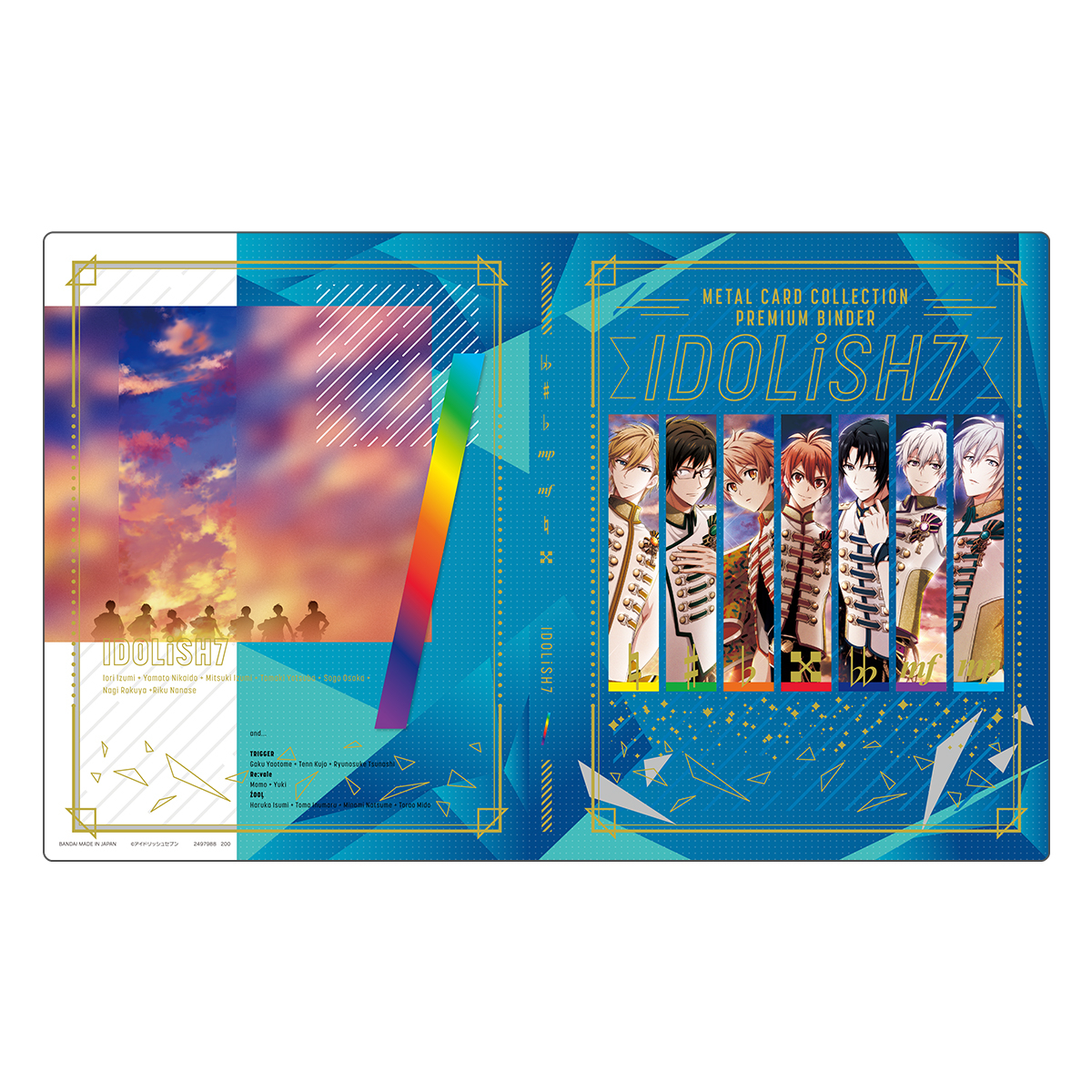 Idolish7 Metal Card Collection Premium Binder | Premium intended for Rokuyo Calendar 2020
