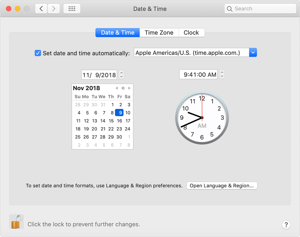 If The Date Or Time Is Wrong On Your Mac  Apple Support intended for Mac Calendar Icon Not Updating