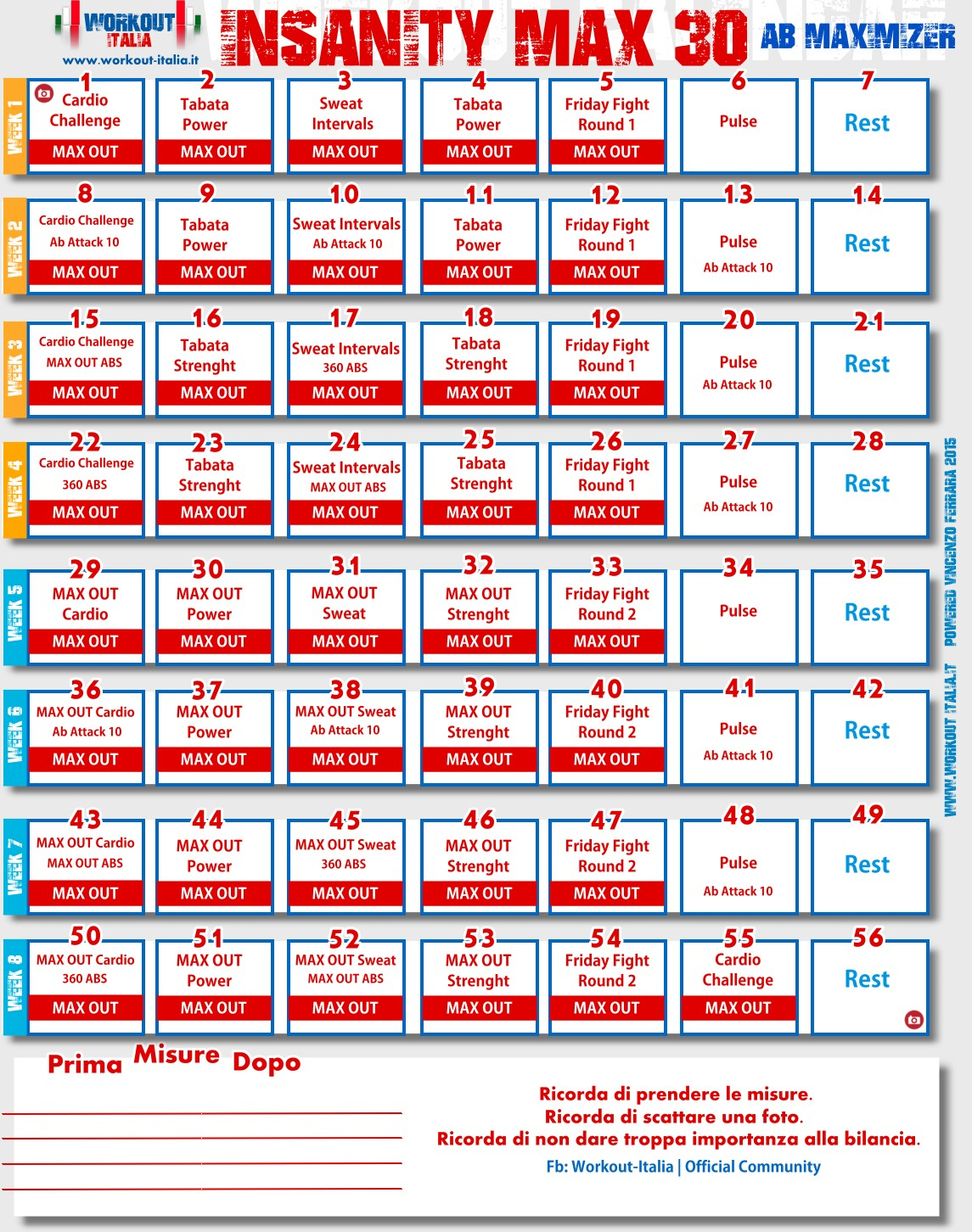 insanity max 30 schedule pdf calendar for planning