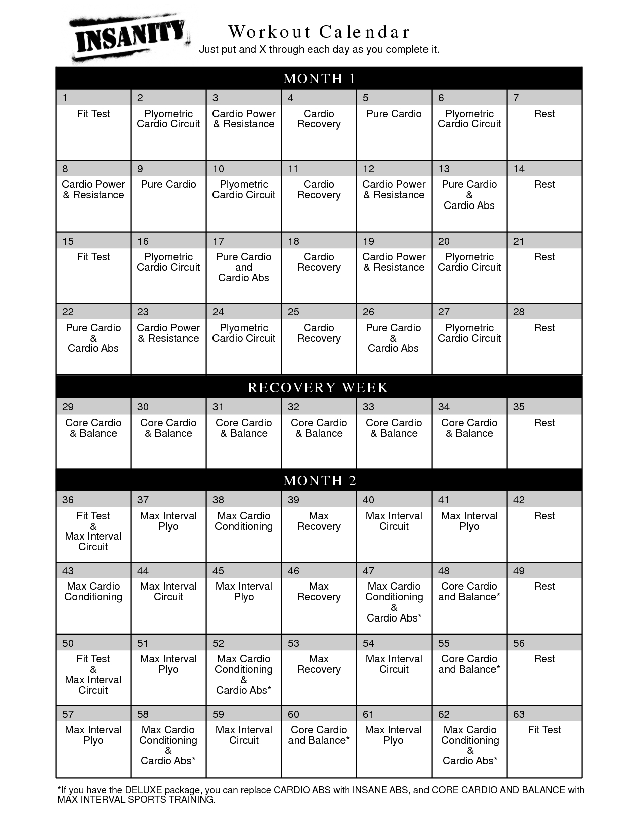 Insanity Max 30 Calendar Month 2 | Example Calendar Printable regarding Body Beast Max 30 Hybrid