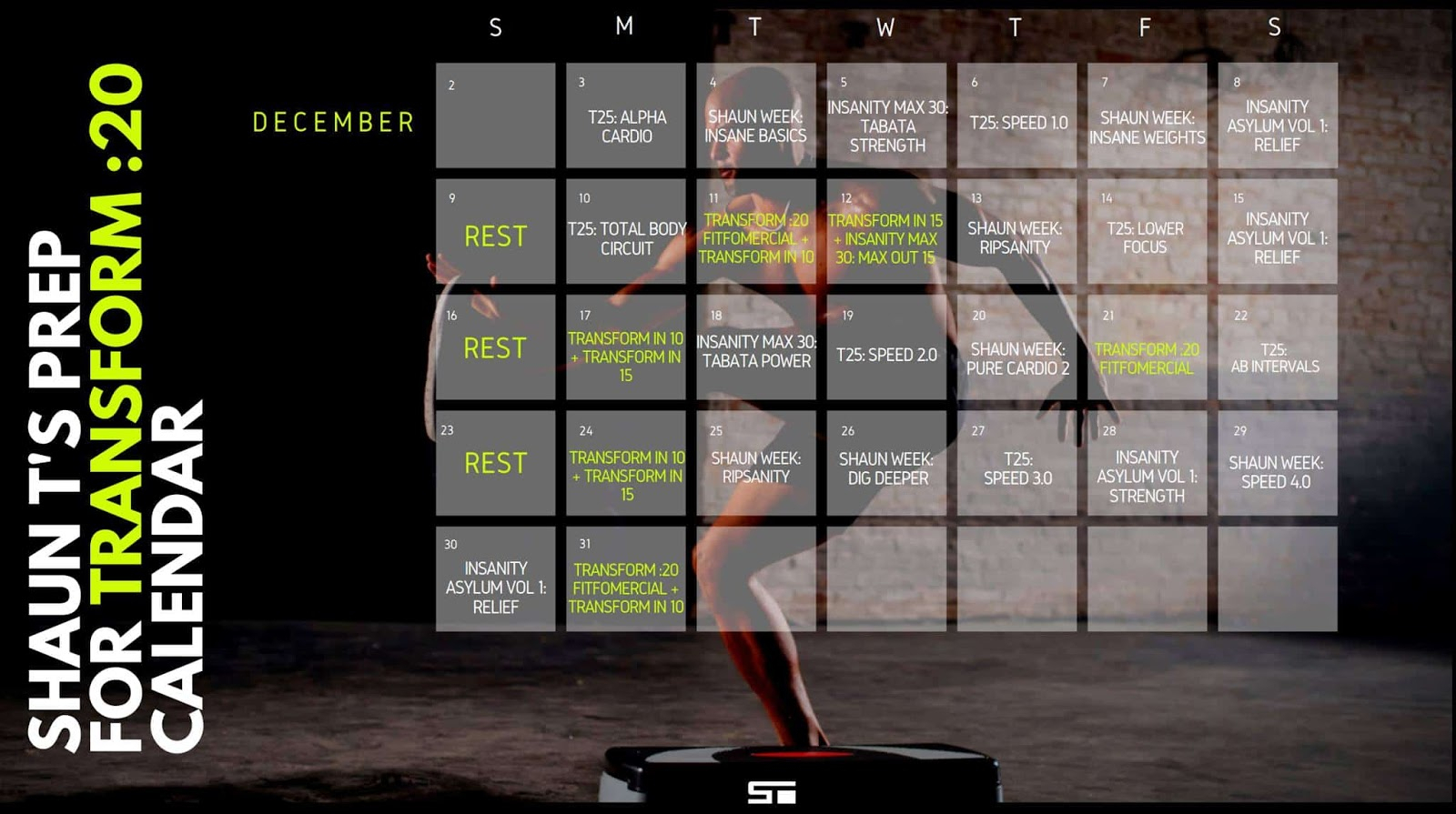 Jennifer Wood Fitness : Shaun T&#039;s Hybrid Calendar Schedule for Shaun T Calendar