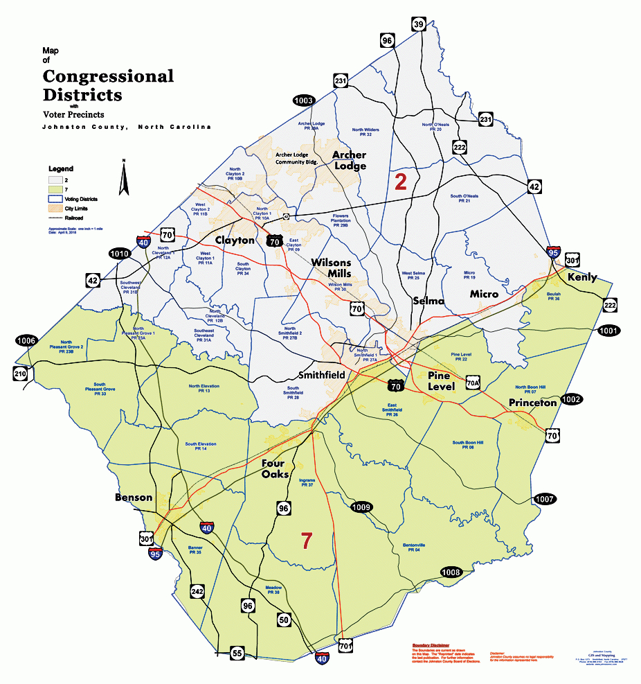 Johnston County Congressional Districts Maps throughout Johnston County Nc School Calendar