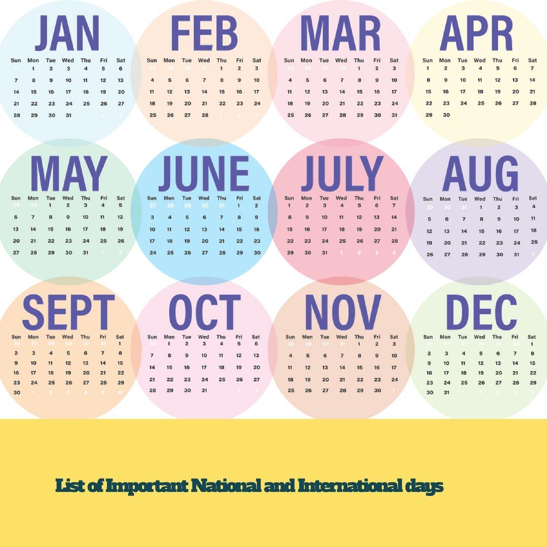 List Of Important National And International Days And Dates regarding International Days In January
