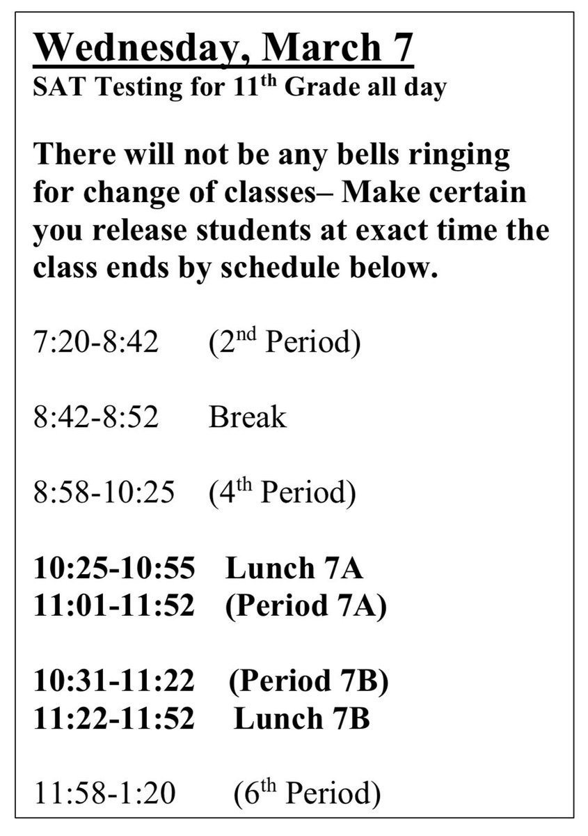 Lyman High School On Twitter: &quot;tomorrow&#039;s Bell Schedule within Haines City Bell Schedule