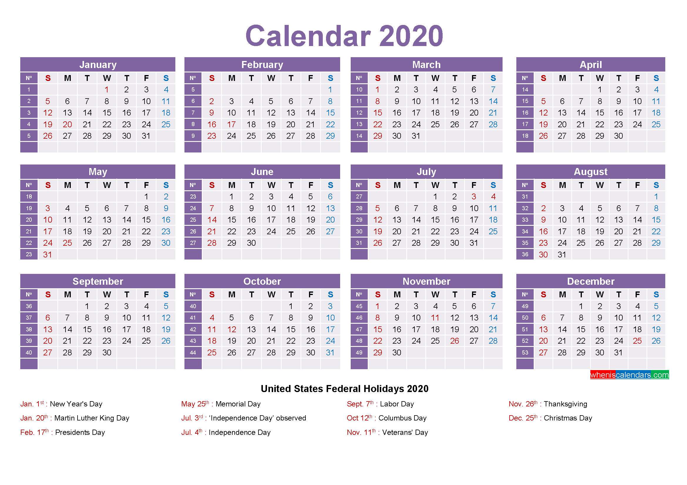 Mini Desk Calendar 2020 Free Printable | Free Printable 2020 regarding Mini Calendar Template