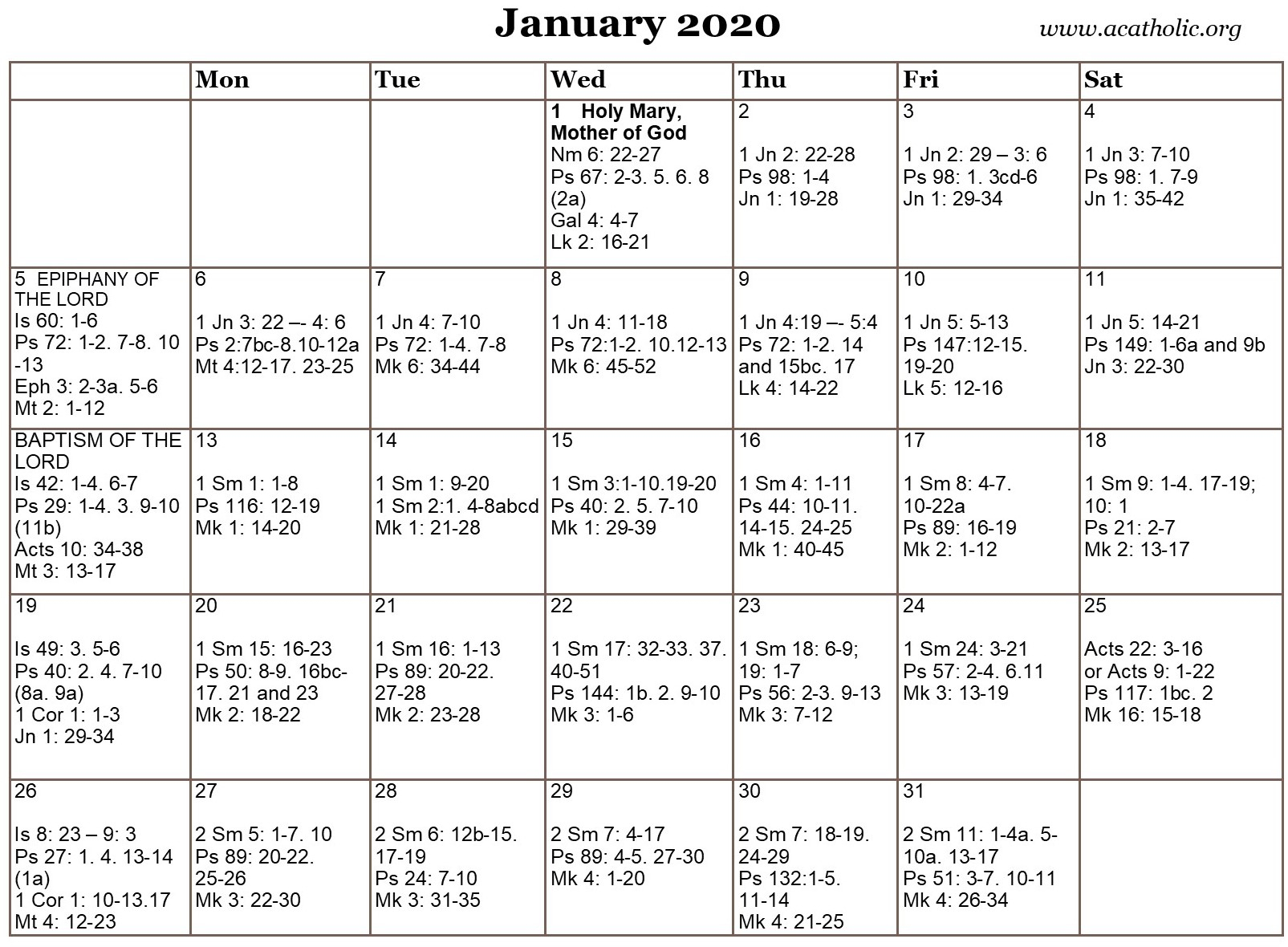 Liturgical Calendar 2024 With Readings 2024 Calendar Printable Vrogue