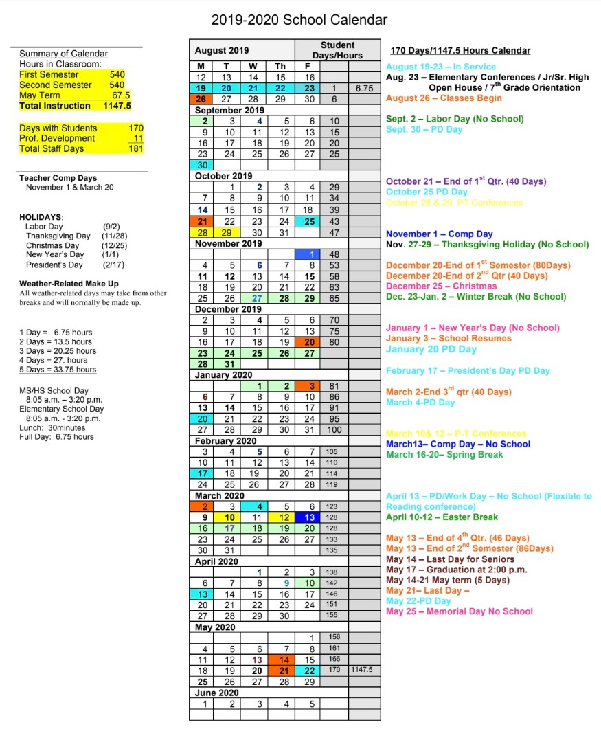 North Butler Schools  District Calendar inside Near North District School Board Calendar