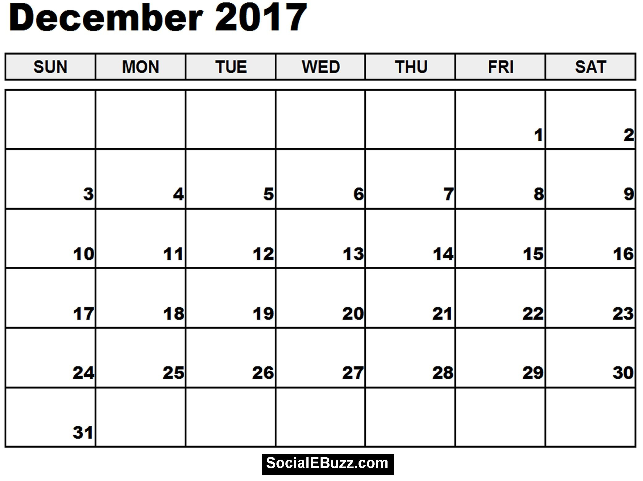 Pin By Calendar Printable On December 2017 Calendar with regard to December 2017 Calendar Printable