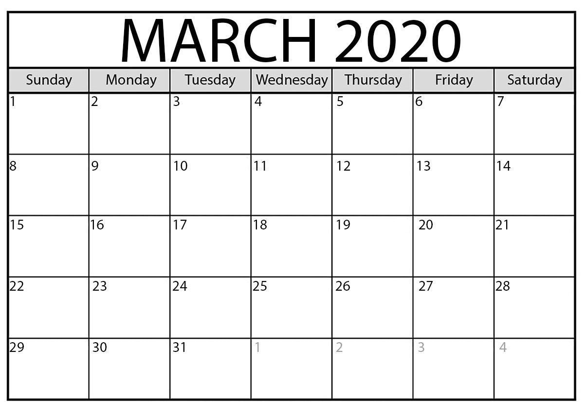 Pin On Monthly Calendar Template throughout 2020 Excel Calendar Free