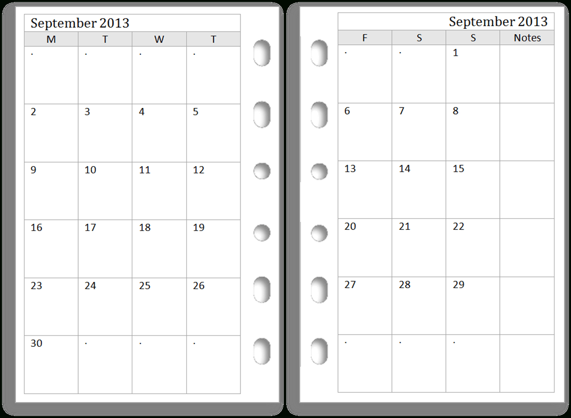 Pocket Calendar Template Microsoft Word | Create Your Own with Printable Calendar 2 Months Per Page