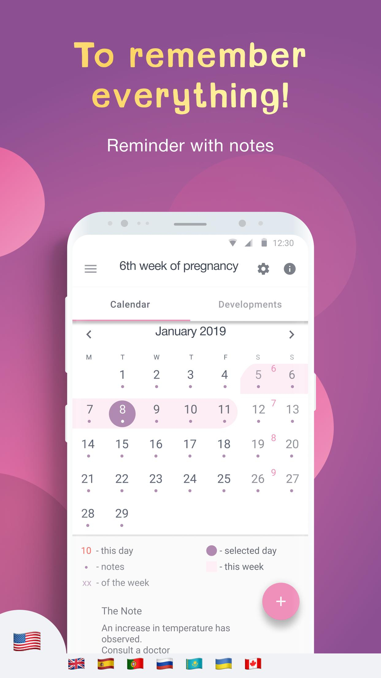 Pregnancy Tracker: Baby Due Date Calculator For Android throughout Pregnancy Calendar Day By Day Pictures