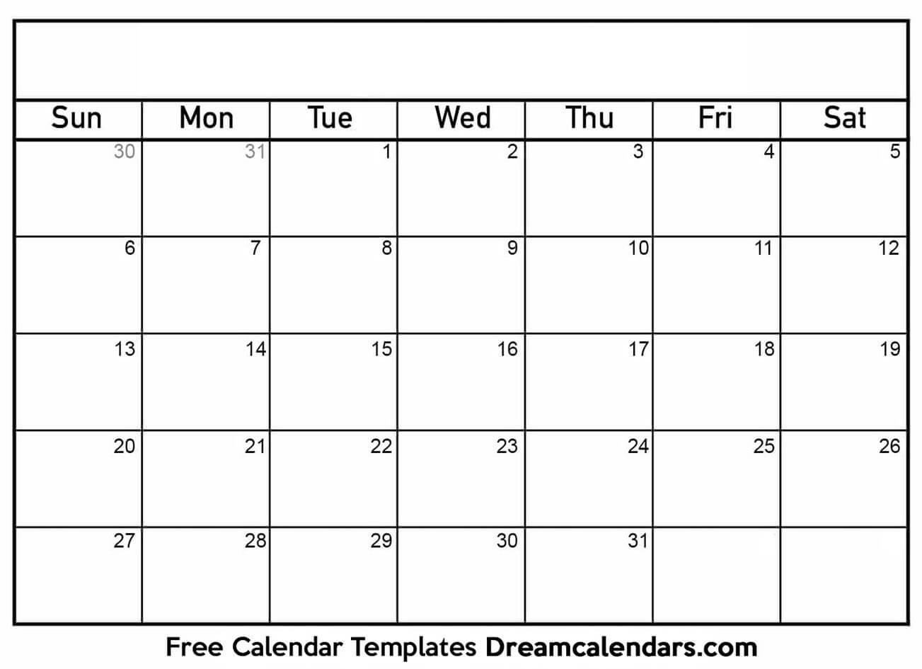 Printable Blank Calendar 2020 | Dream Calendars intended for Printable Calendar Date Range