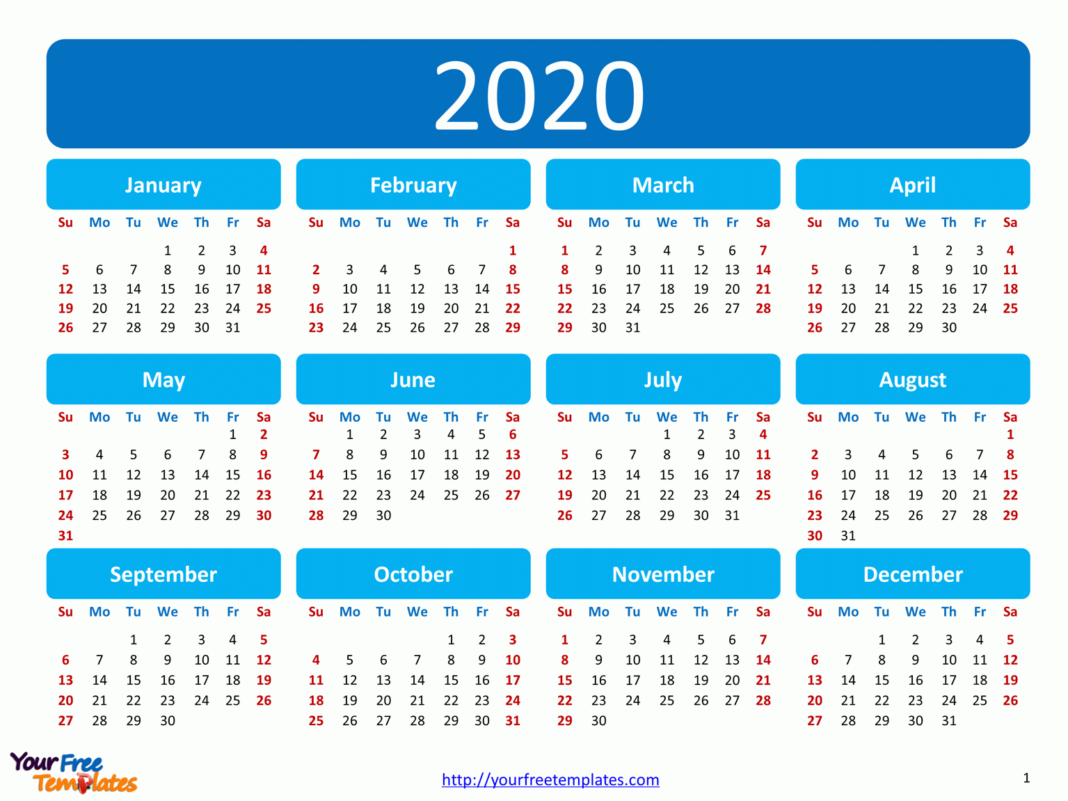 Printable Calendar 2020 Template  Free Powerpoint Templates throughout School Terms 2020 South Africa