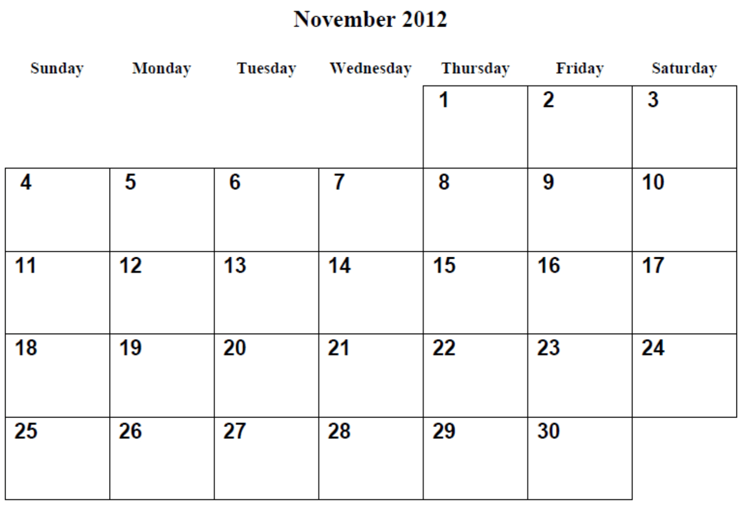 Printable Calendar Free November 2013 | Birthday Calendar Layout in Calendar 2014 Printable