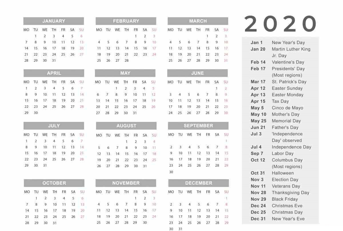 Printable Calendar With  Printable 2019 Monthly Calendar in Monthly Calendar With Time Slots 2020