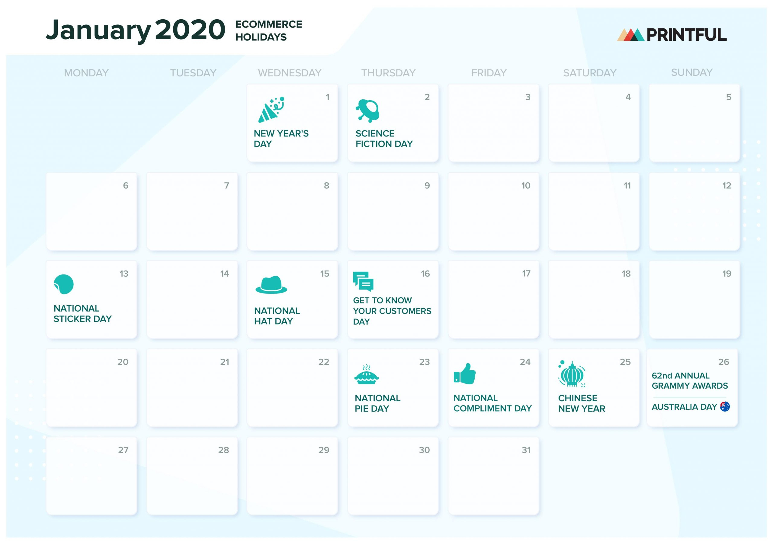 The Ultimate 2020 Ecommerce Holiday Marketing Calendar intended for Q4 Calendar 2020