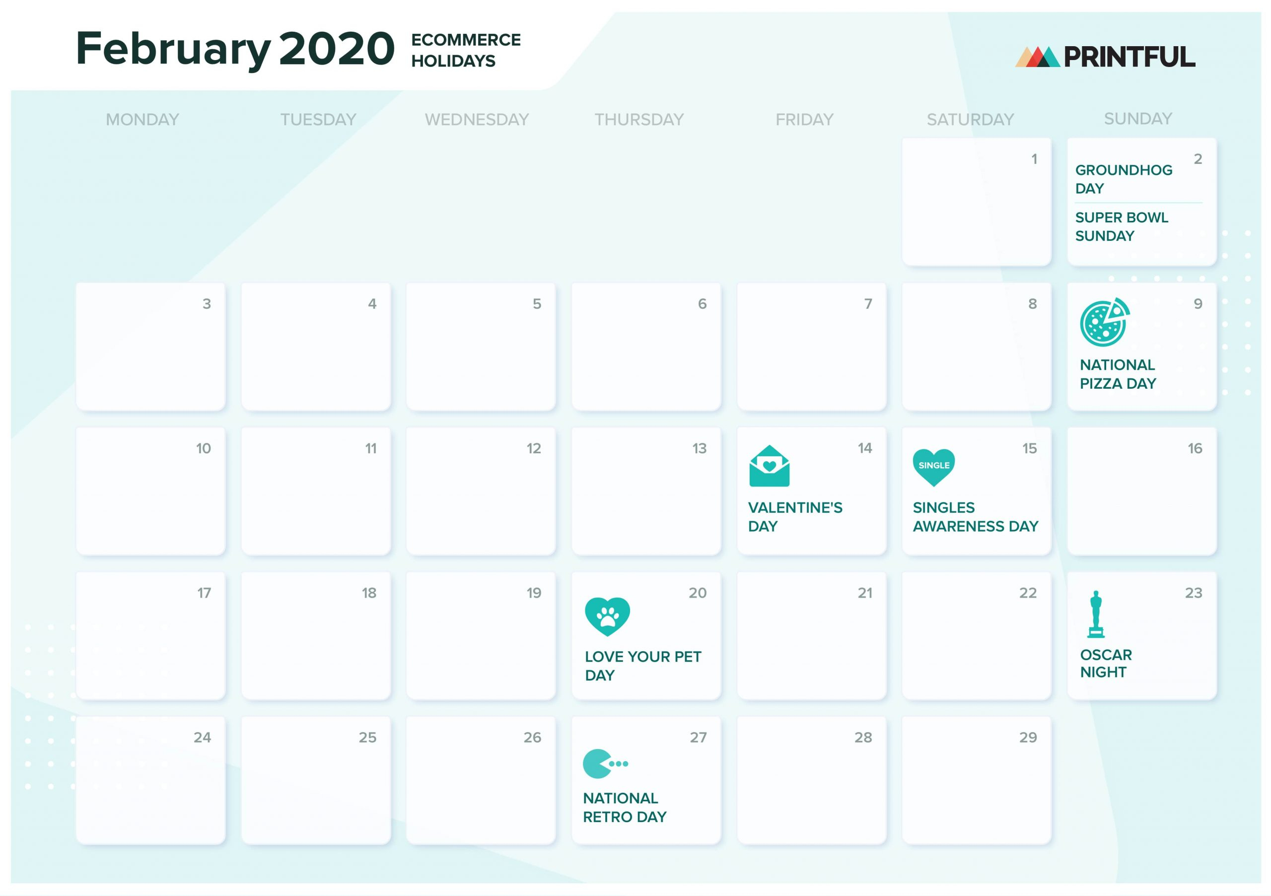 The Ultimate 2020 Ecommerce Holiday Marketing Calendar throughout Hong Kong Calendar 2020 Excel