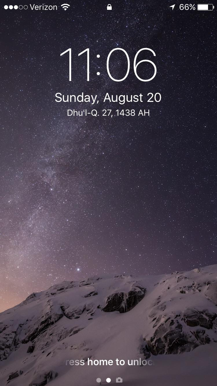 Til You Can Add The Islamic Calendar Date To The …  Islam within Calendar On Lock Screen Iphone
