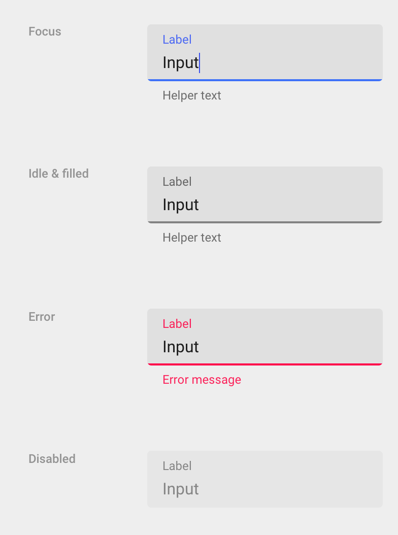 Update Input To Match April 2017 Material Design Spec with regard to Text Fields Material