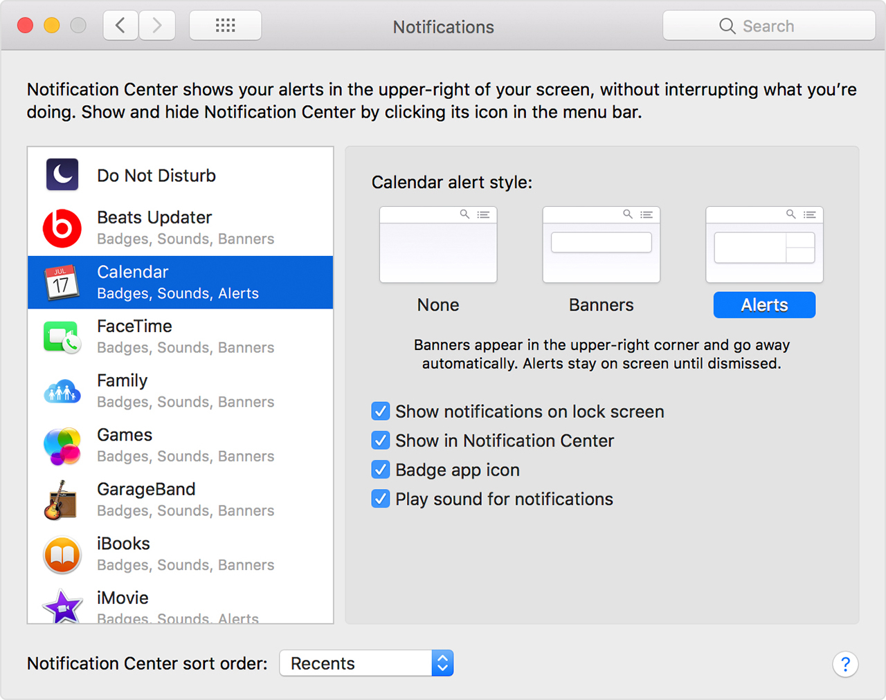 Use Notifications On Your Mac  Apple Support regarding Mac Calendar Icon Not Updating