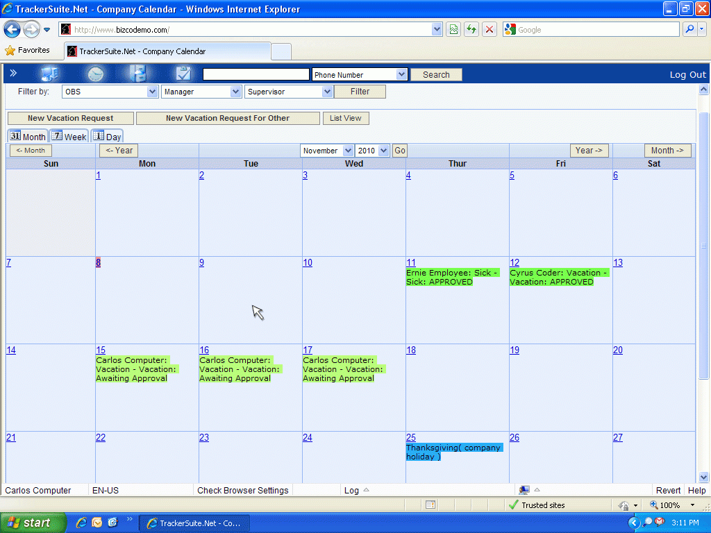 Pto Tracking Calendar ⋆ Calendar for Planning