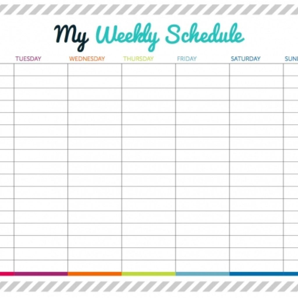 Weekly Calendar With Time Slots  Bolan.horizonconsulting.co with regard to Printable Weekly Calendar With Time Slots