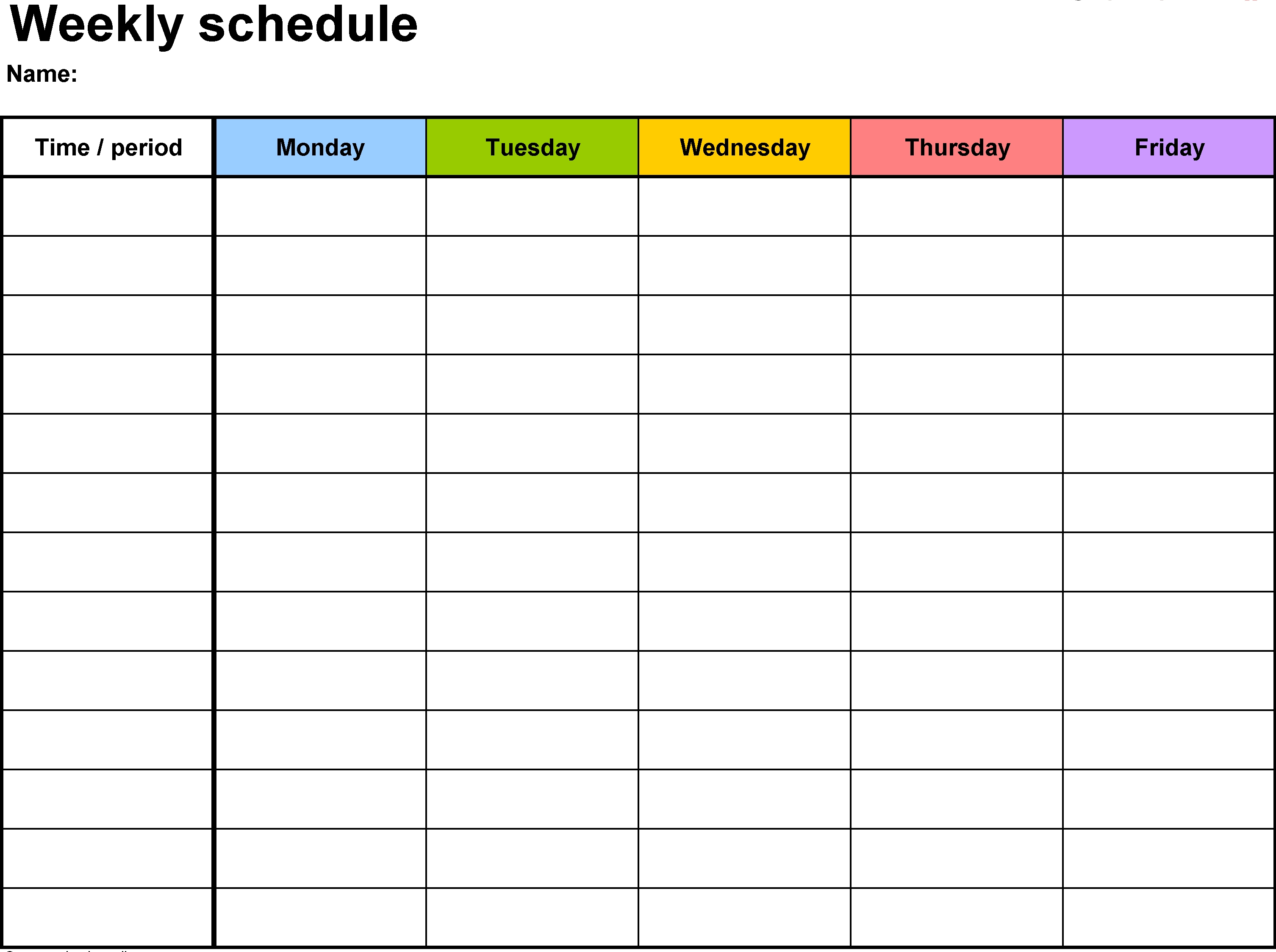 Weekly Hourly Calendar Template | Monthly Calendar Template with Hourly Calendar Printable