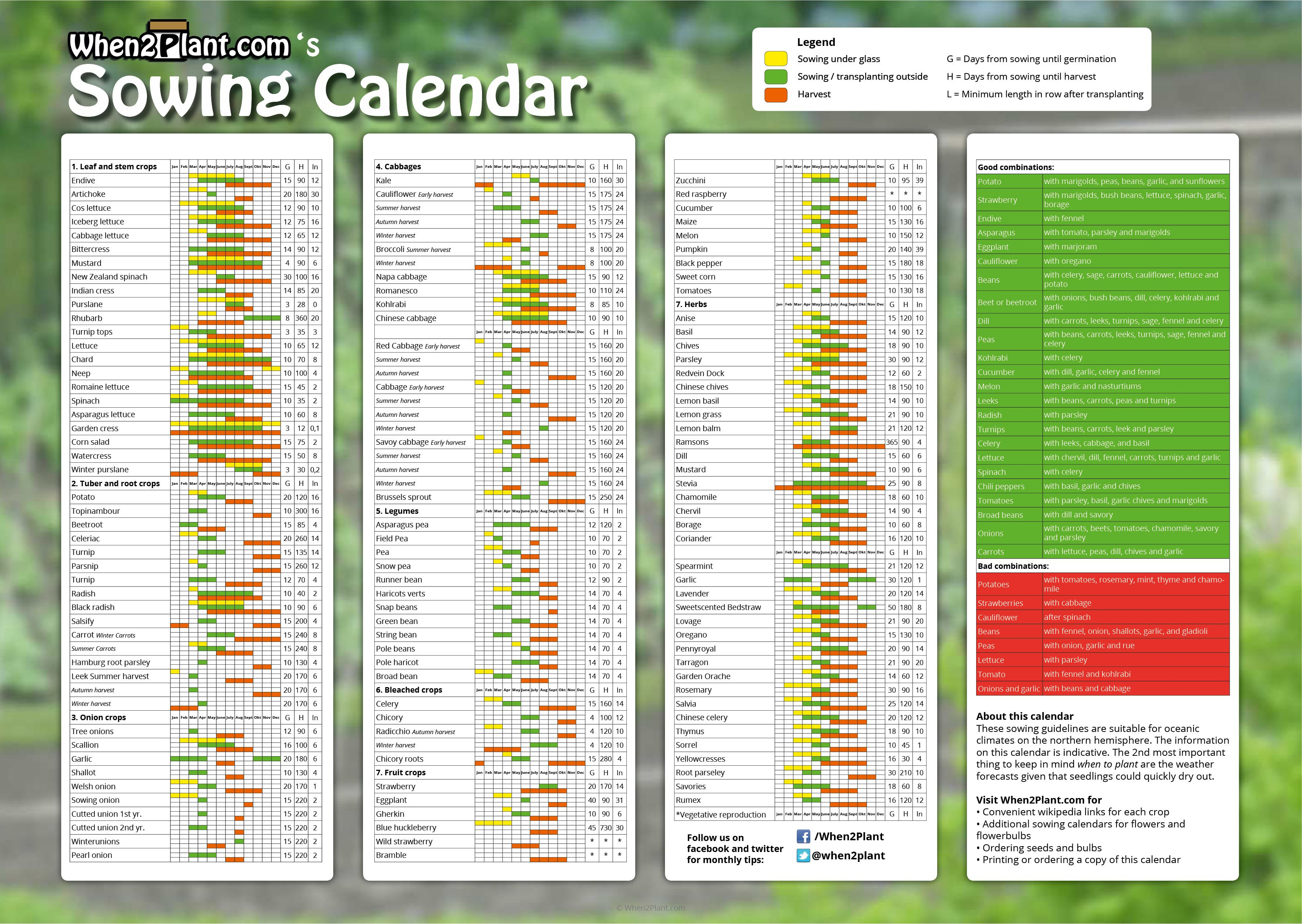 When To Plant Vegetables  Allotment Sowing Calendar with regard to Allotment Planting Calendar