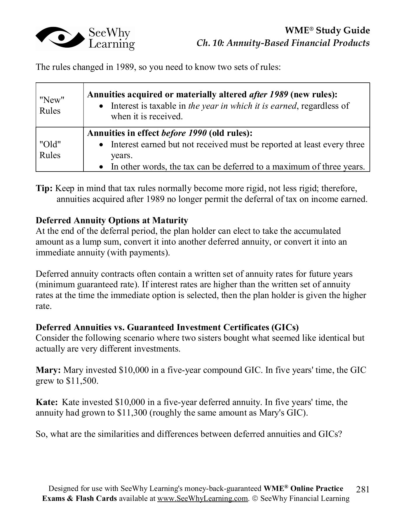 Wme Study Guide  June 11  2019 Pages 301  350  Text inside Kate Is An Accrual Basis Calendar-Year Taxpayer