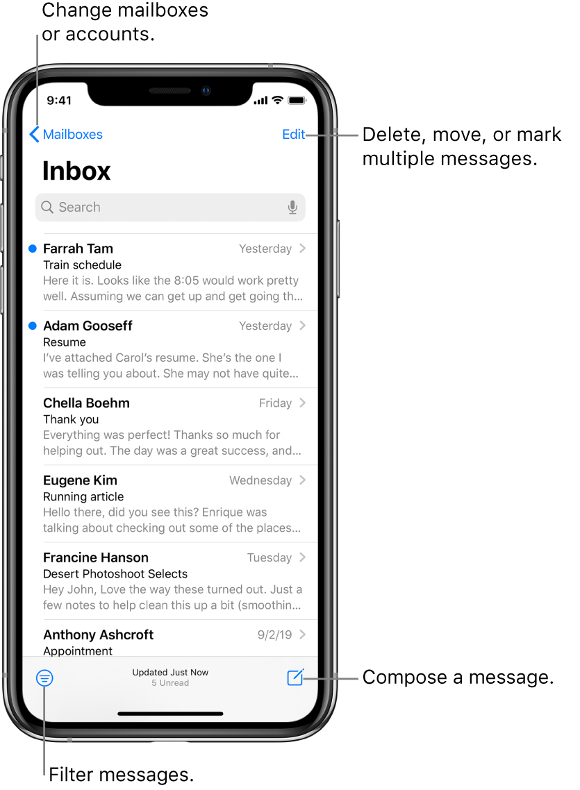 Write An Email In Mail On Iphone  Apple Support regarding Mail Icon Missing Iphone