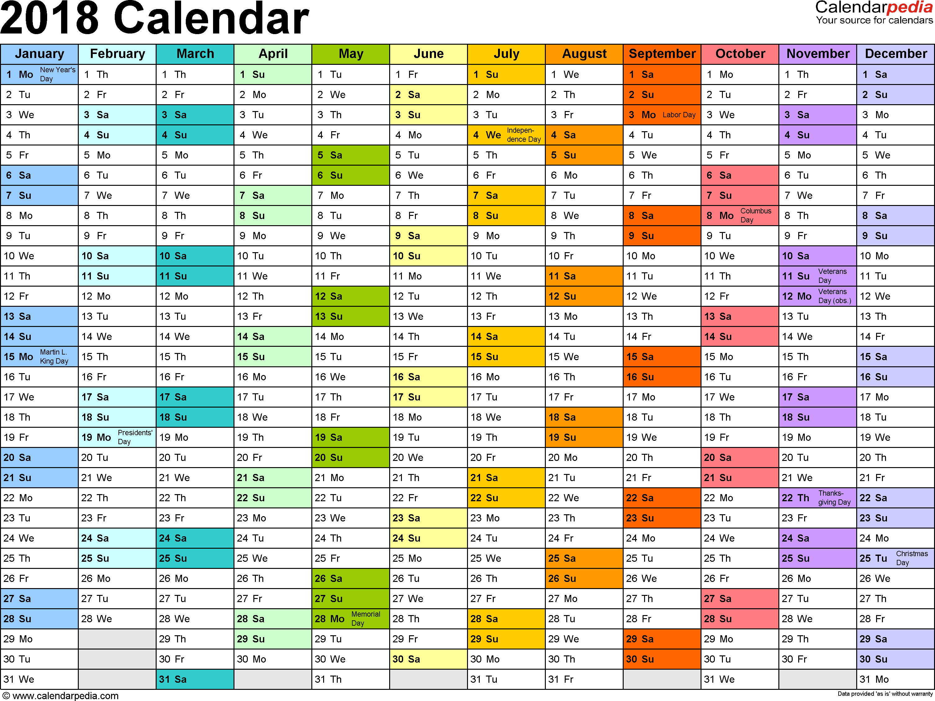 Yearly Vacation Calendar Template  Bolan.horizonconsulting.co within Annual Leave Calendar Template