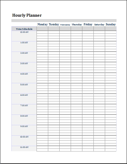 Audit Schedule Template Xls | Printable Schedule Template with Hourly Calendar Template Excel