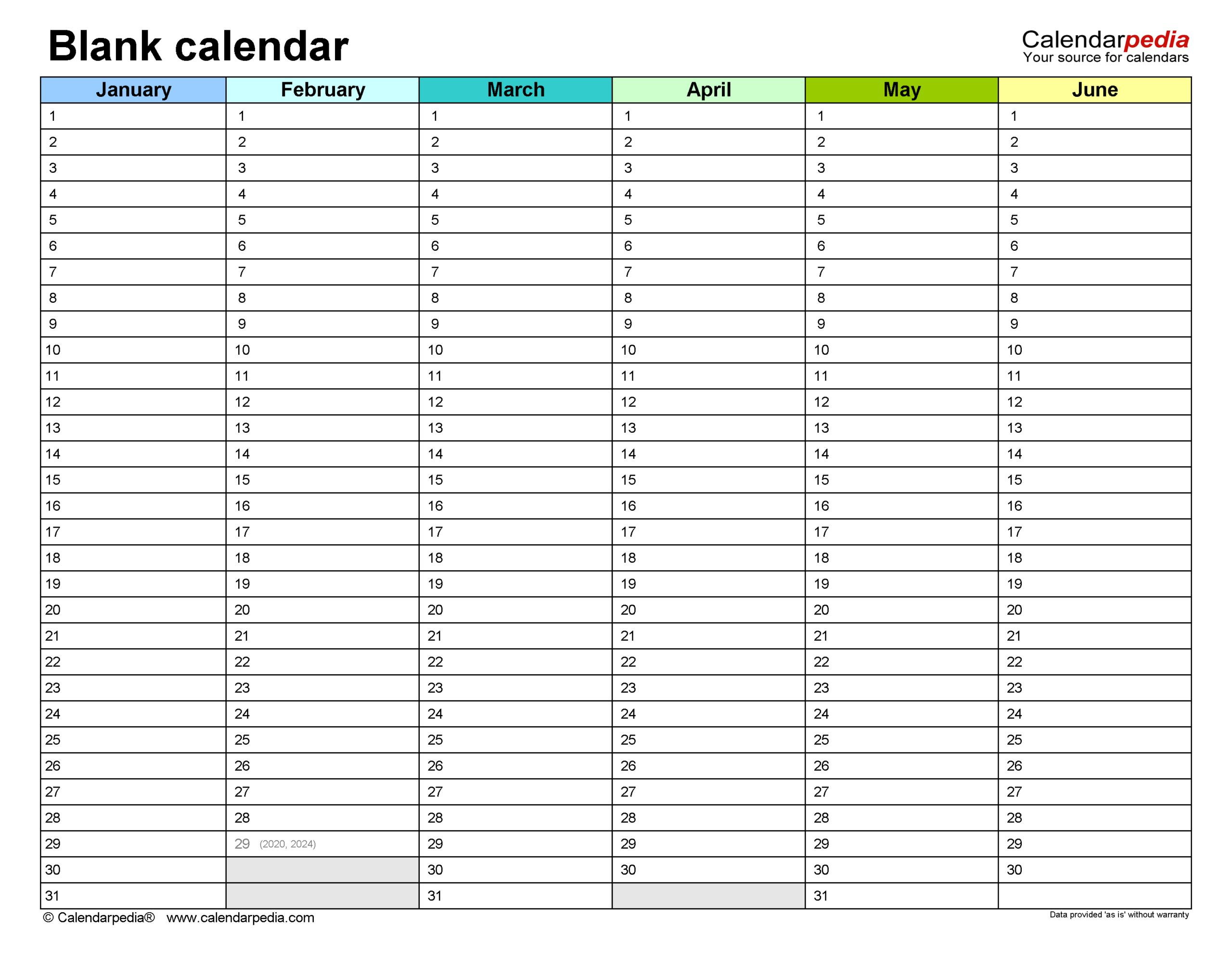 Blank Calendars  Free Printable Microsoft Word Templates regarding Empty Calendar Printable